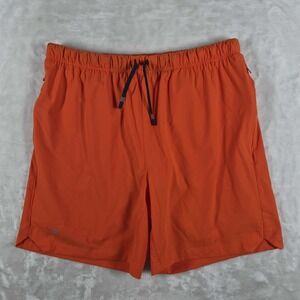 Fabletics The Takeover‎ Shorts Men's Large Orange 7'' Lined Athletic Performance